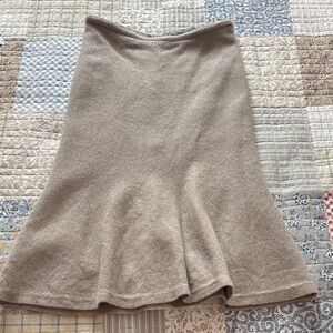 Tory Burch Beige A-Line Skirt